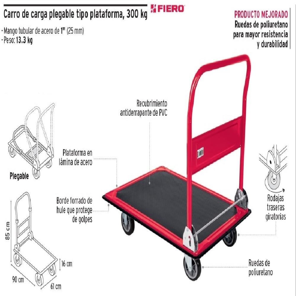 Considerar agencia pedestal CARRO DE CARGA 300KG – Comercializadora EGS